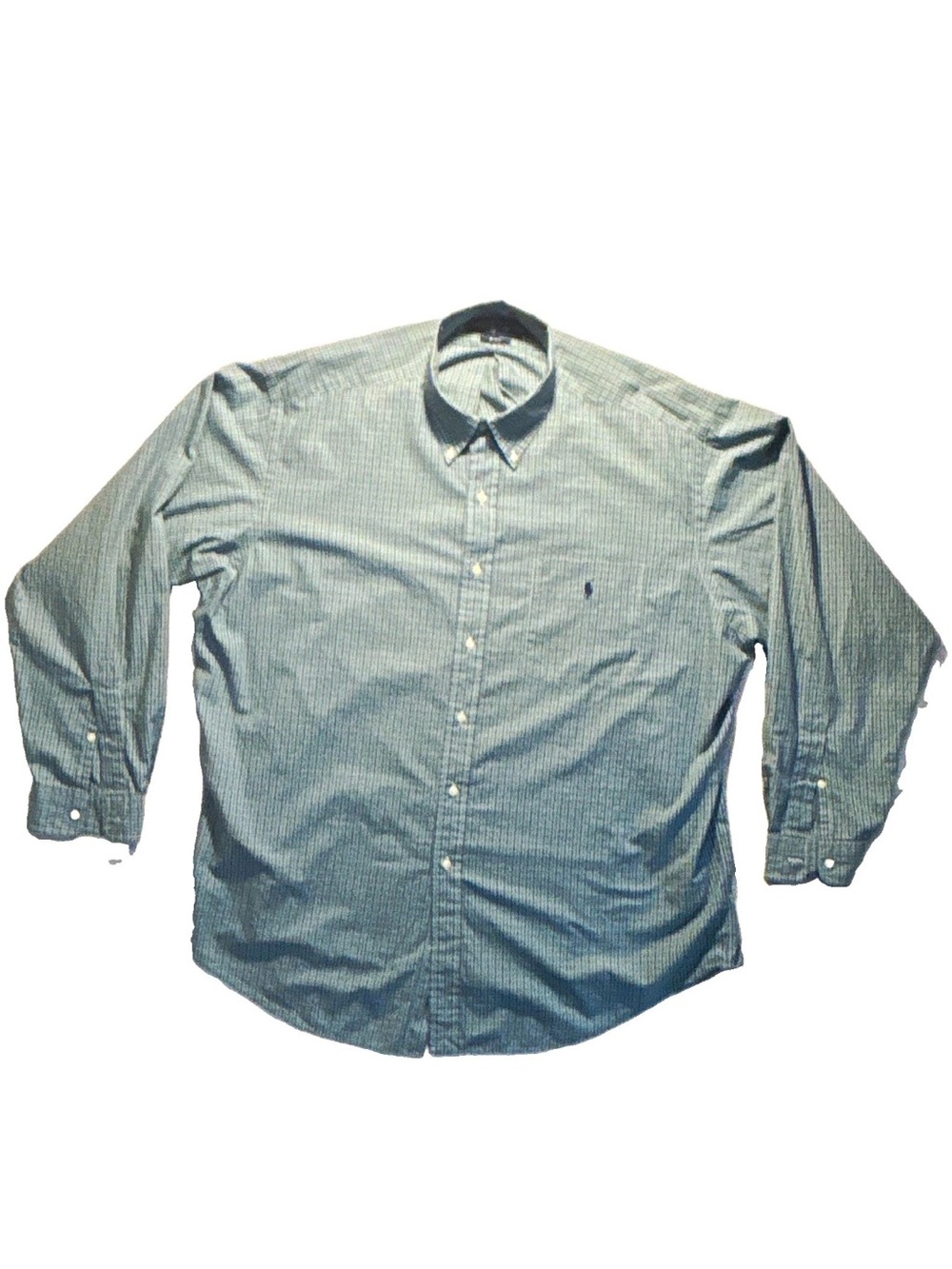 Polo by Ralph Lauren Light Blue Micro-Stripe Button-Down Shirt